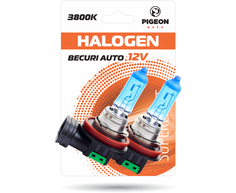 Lampa auto H3 2 buc. albastru