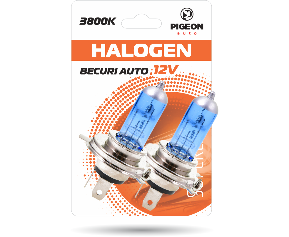 Lampa auto H4 2 buc. albastru