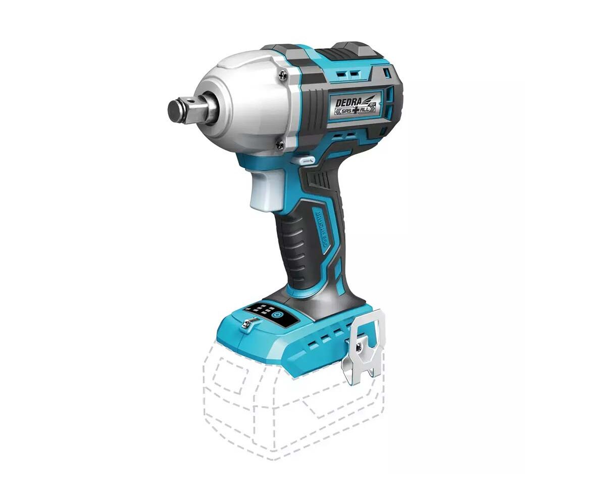 DEDRA Гайковерт бесщеточный 1/2", аккумуляторный 18 В 280Nm