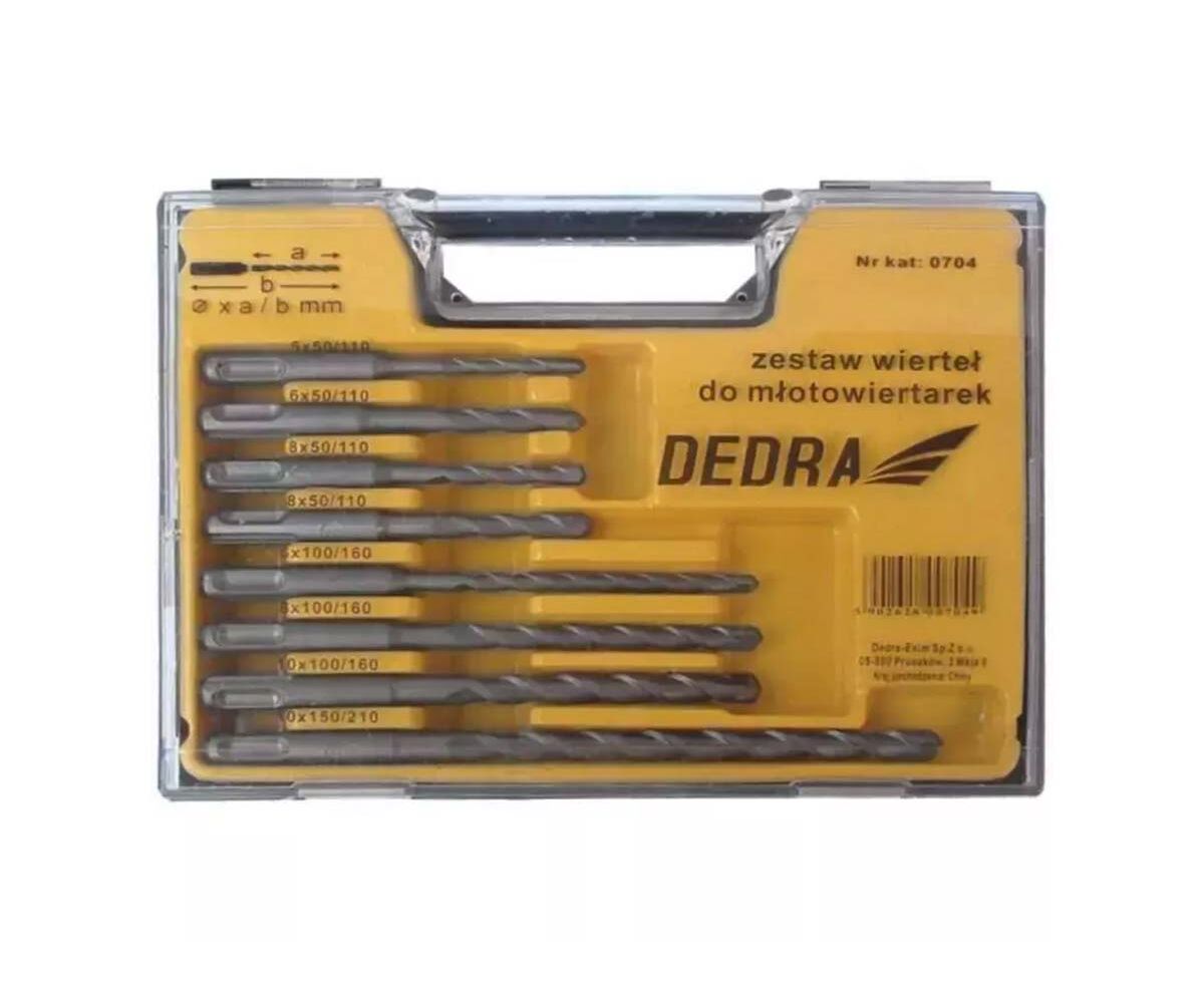 DEDRA Set burghiu pentru gaurire cu percutie 8buc