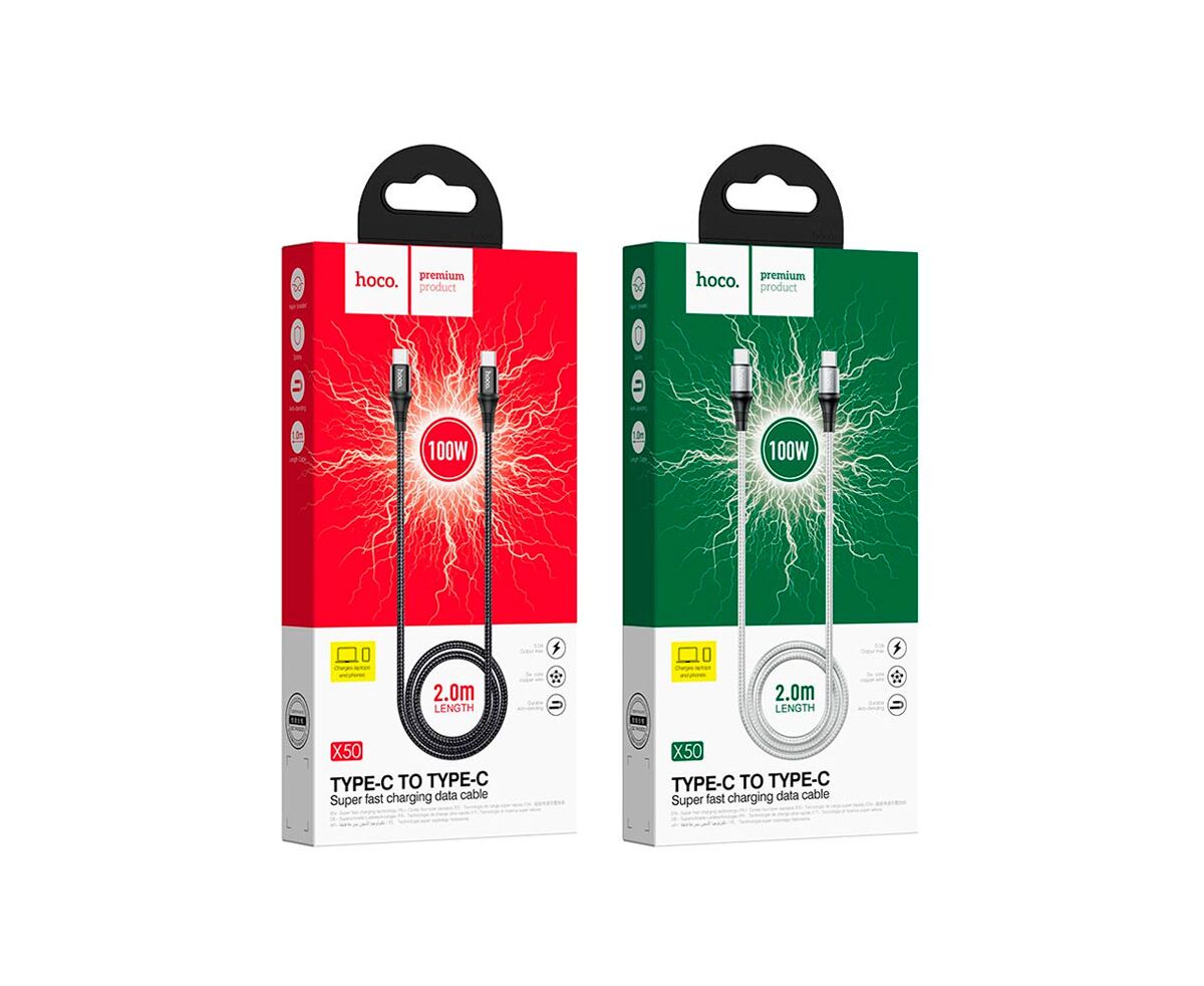 Hoco Exquisito TypeC TypeC 100W 2m X50