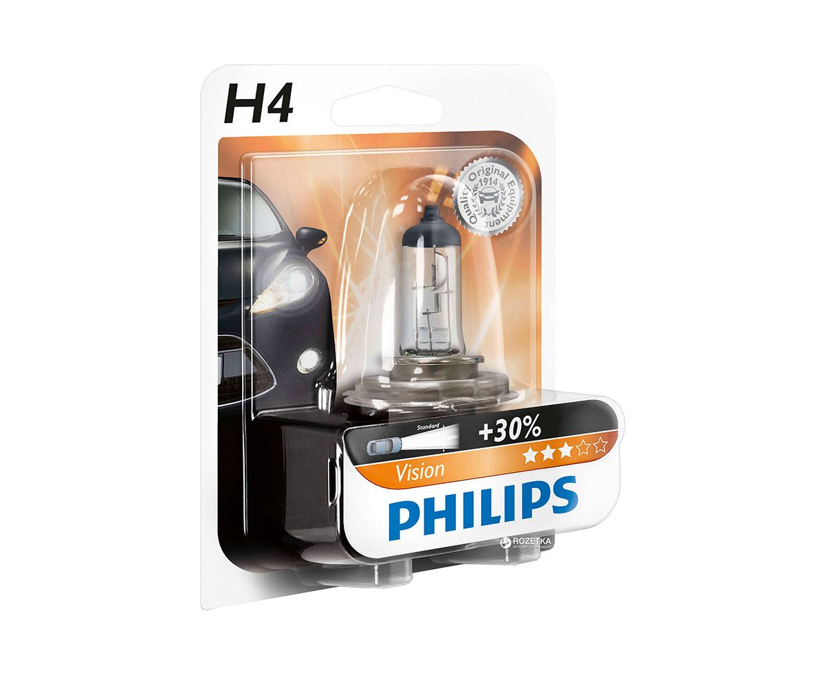 Philips Blister H4 12V 60/55W + %30..