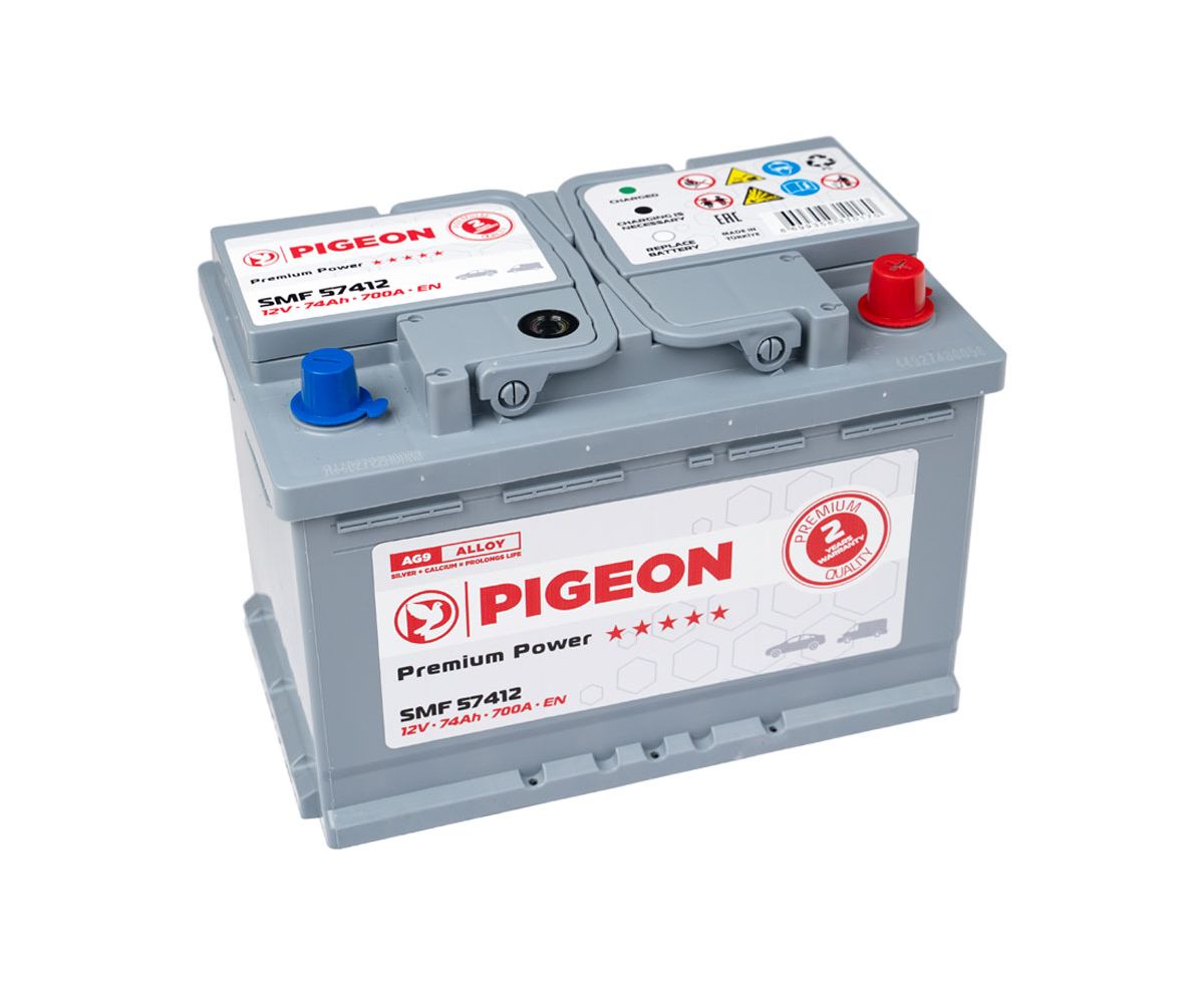 Аккумулятор PIGEON SMF 57412 12V 74Ah 700A