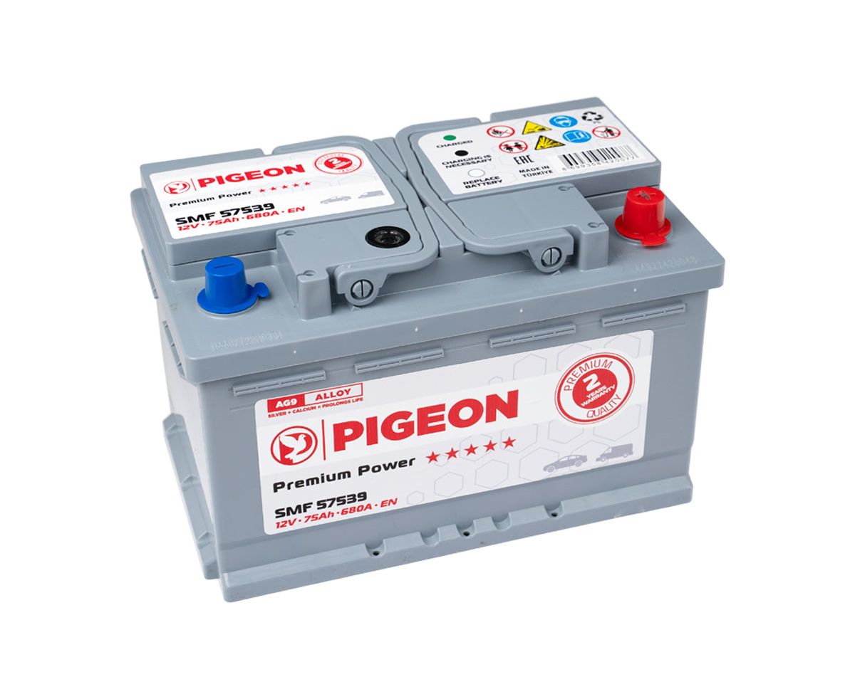 Аккумулятор PIGEON SMF 57539 12V 75Ah 680A