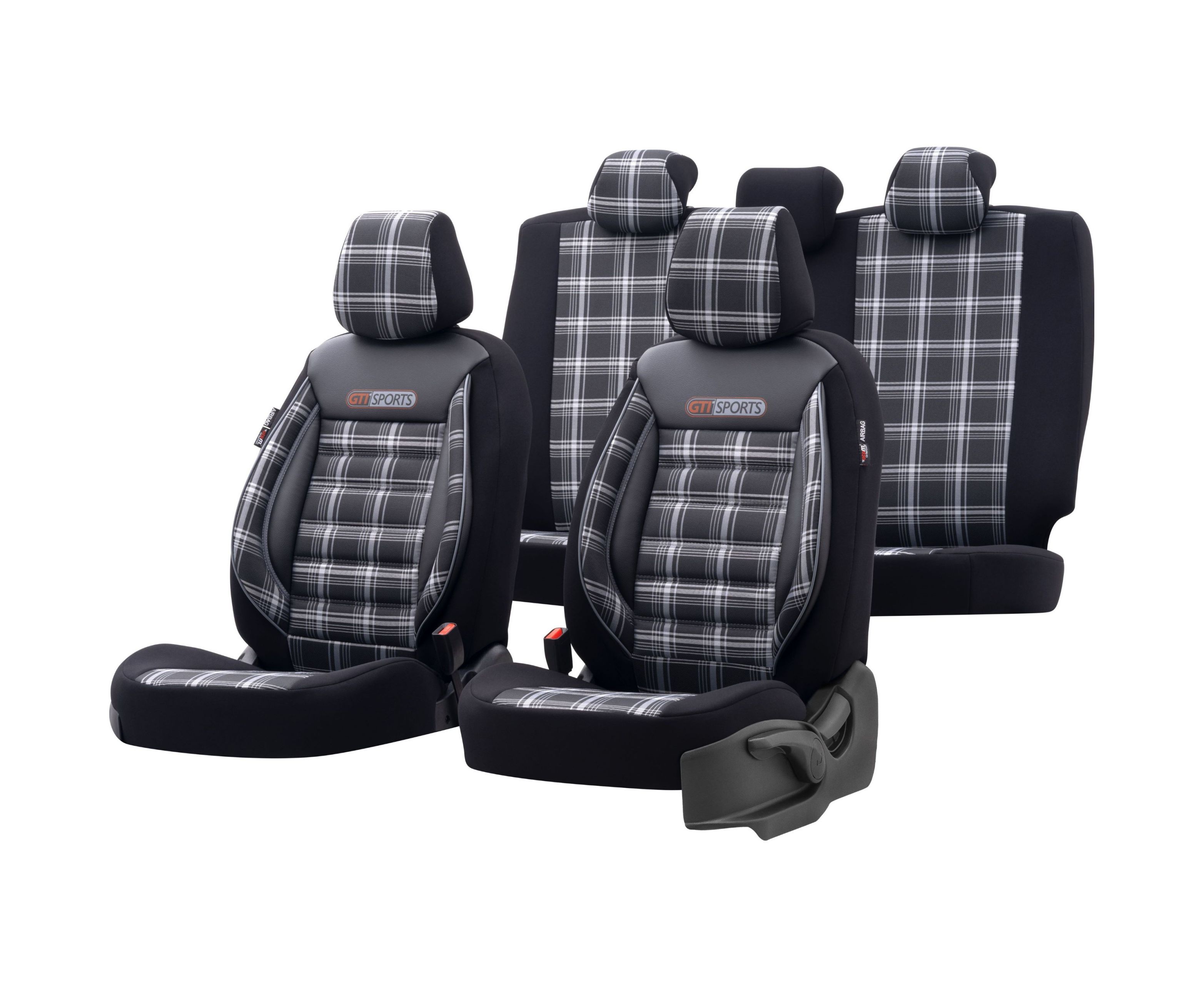 Cumpara  Huse de scaun și pelerine - Чехлы на сиденья OTOM GTI Sports клетка серая..