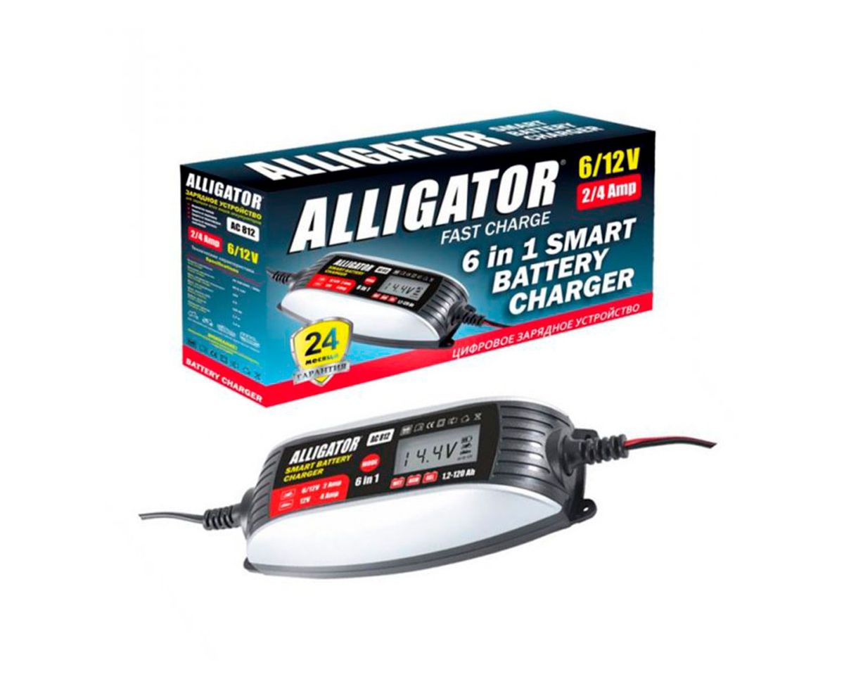 Зарядка для аккумулятора цифровая Alligator 6в1 AC-812