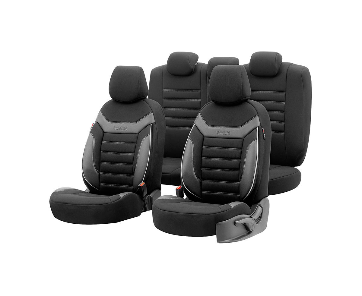 Чехлы на сиденья OTOM INDIVIDUAL 2+1 черные IND202