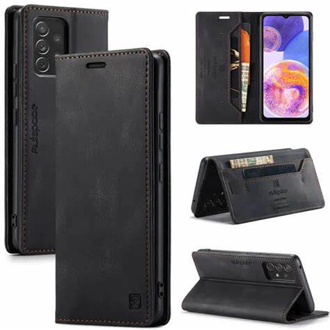 Husa Xcover A23 4G, Piele, Neagră