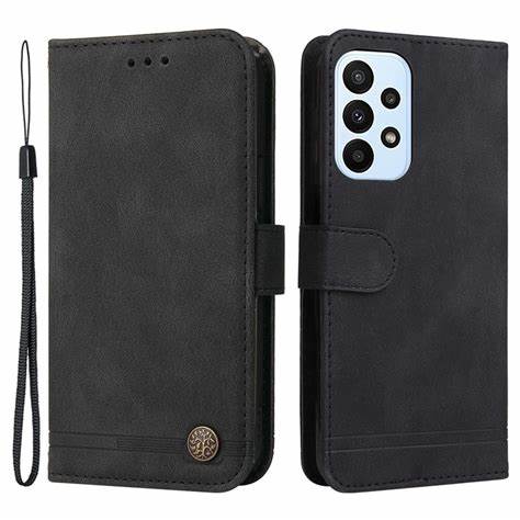 Husa Xcover A23 4G, Piele, Neagră