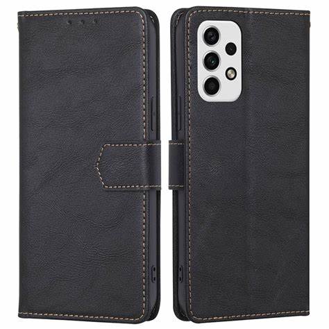 Husa Xcover A23 4G, Piele, Neagră