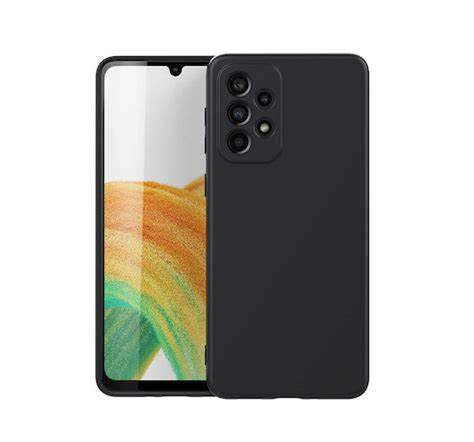 Husă Xcover Galaxy A33 - Soft Touch (Mikrofibră), Negru