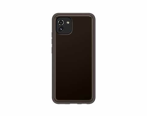 Husa Xcover Galaxy A03 - Touch Moale (Microfibra), Negru