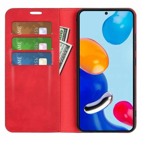 Husa Xcover Redmi Note 11/Note 11S - Soft View Book, Roșu