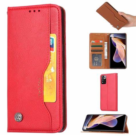 Husa Xcover Redmi Note 11/Note 11S - Soft View Book, Roșu
