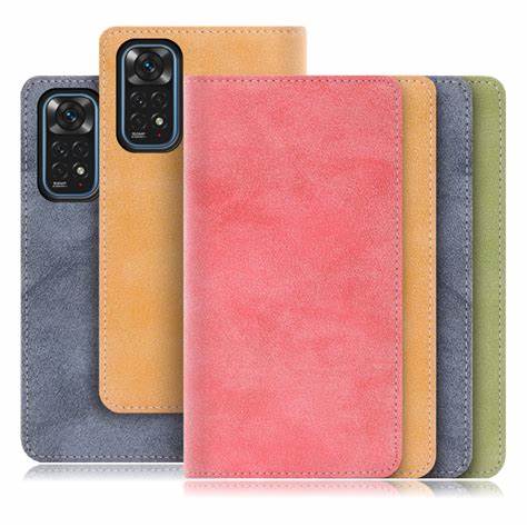 Husă Xcover Redmi Note 11 - Soft Touch (Microfibră), Albastru