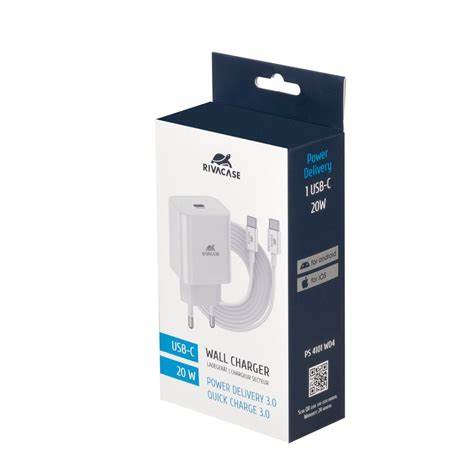 Încărcător Rivacase PS4101 WD4, 20W, Alb