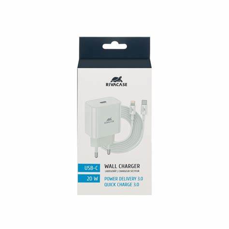 Încărcător Rivacase PS4101 WD5, 20W, Alb