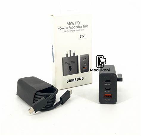 Încărcător Cellularline Type-C Dual, 65W, Alb, pentru Samsung