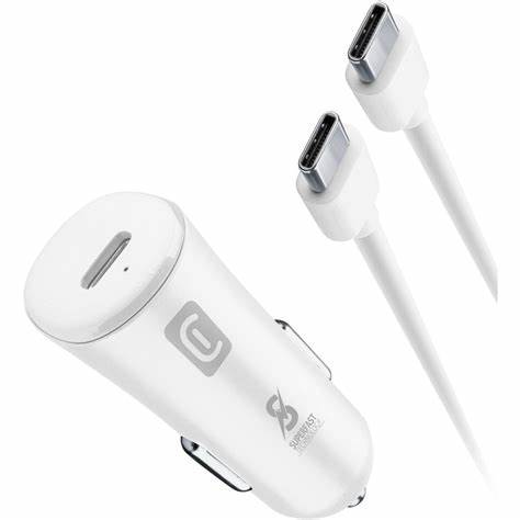Încărcător Cellularline Type-C Dual, 65W, Alb, pentru Samsung