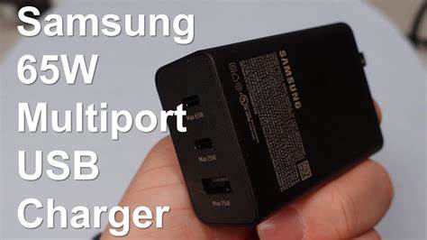 Încărcător rapid Samsung Trio Fast Travel Charger EP-T6530, 65W, Negru