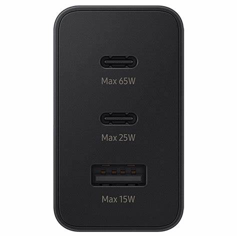 Încărcător rapid Samsung Trio Fast Travel Charger EP-T6530, 65W, Negru