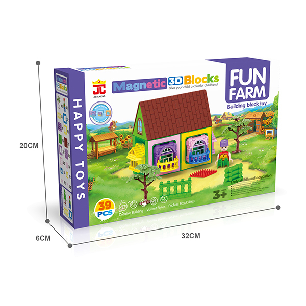 Строитель 3D магнит 39шт