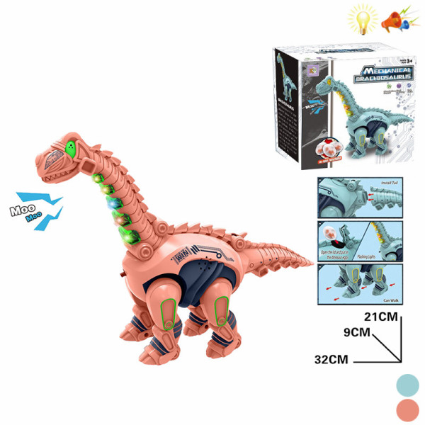 Dinozaur electric cu muzica