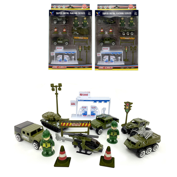 Cumpara  Mașini funcționale - Set transport militar metal..