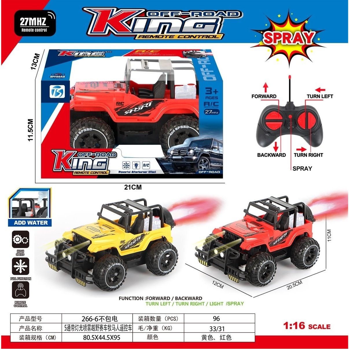 Masina cu R/C cu aburi (Cutie deteriorată)
