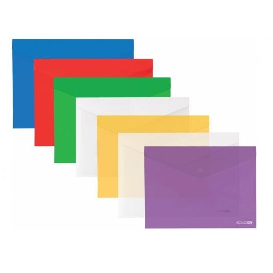 Mapa plic A4 Economix,180mk, (plastic/Mix)