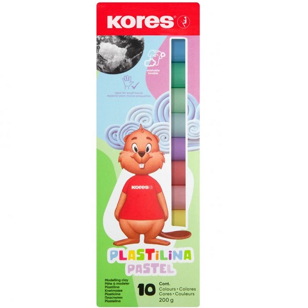 Cumpara  Aluat și nisip - Plastilina Kores 10 culori PASTEL..