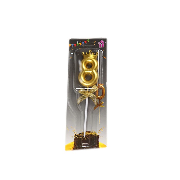 Cumpara  Totul pentru party - Lumanare cifra 8 aurie – 55..