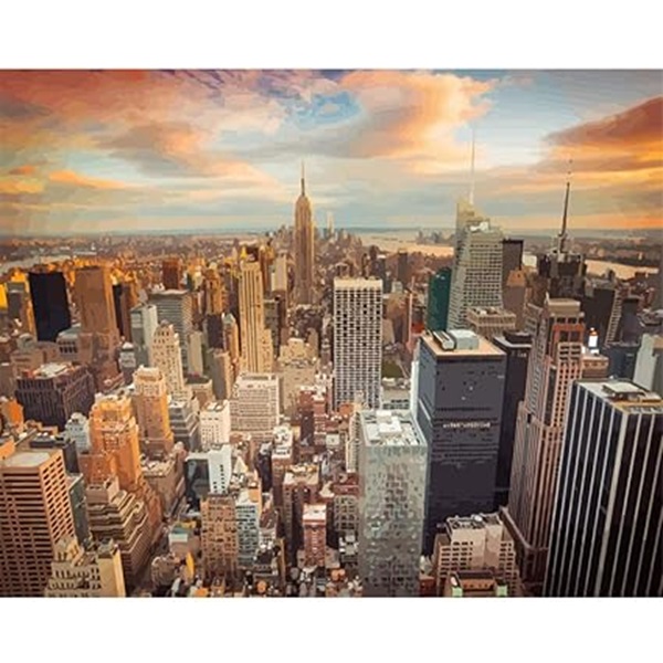 Cumpara  Picturi prin numere - Set pictam pe numere Manhattan  (40*50)..