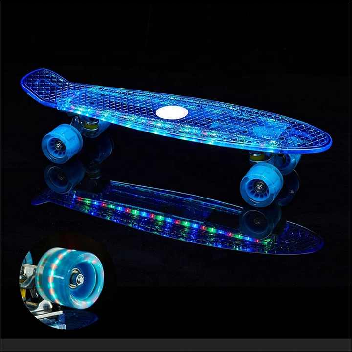 Cumpara  Trotinete și penny board - Pennyboard cu fixare din aluminiu, roti din c..