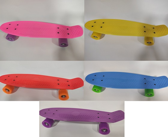 Cumpara  Trotinete și penny board - Pennyboard din plastic, roti PU cu lumini..