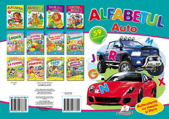 Activitati distractive - Alfabetul auto 59 autocolante