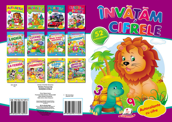 Activitati distractive - Invatam cifrele 52 autocolante
