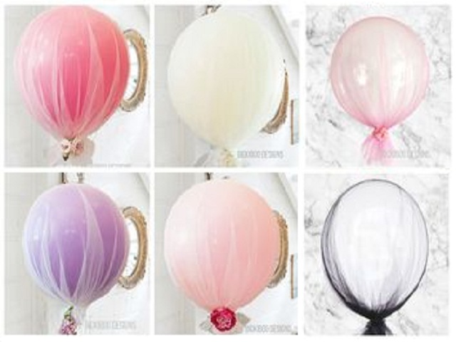 Cumpara  Baloane - Set baloane cu fundiță și voal 2 pcs – 29..