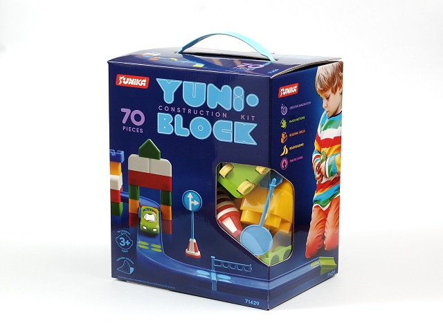 Конструктор YUNI-BLOK 70 шт (коробка) 33