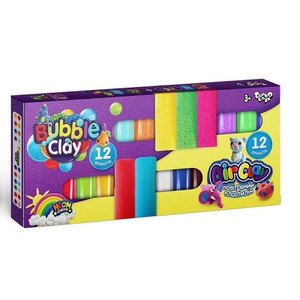 Cumpara  Creativitate - Set de creatie Air Clay+Bubble Clay 12 buc+12..