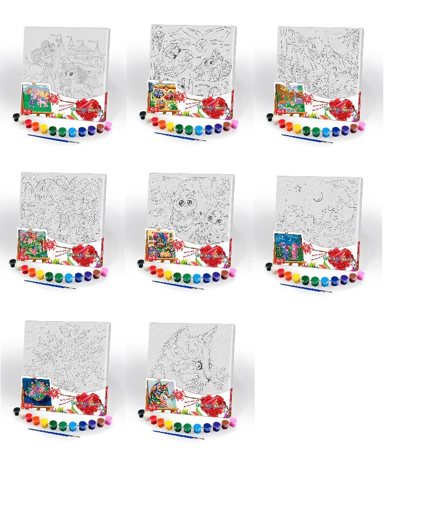 Набор для творчества Рисуем на холсте 31*31 (без коробки)