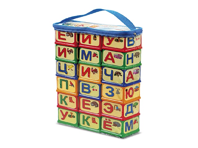 Cumpara  Seturi de jocuri de rol - Set cuburi Alfabet 18 pcs (rus) 15..