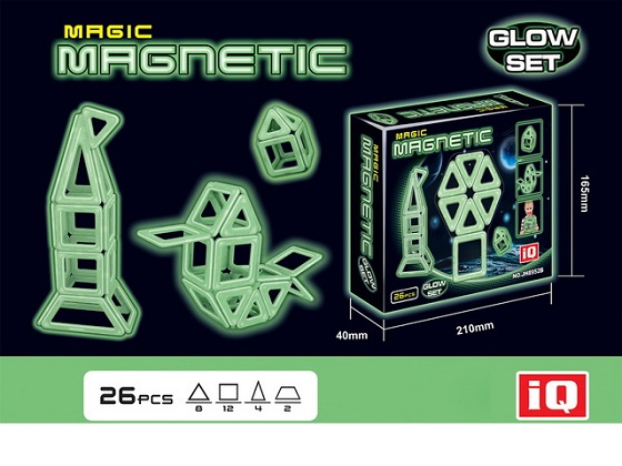 Constructor magnetic fluorescent (26 piese) 39