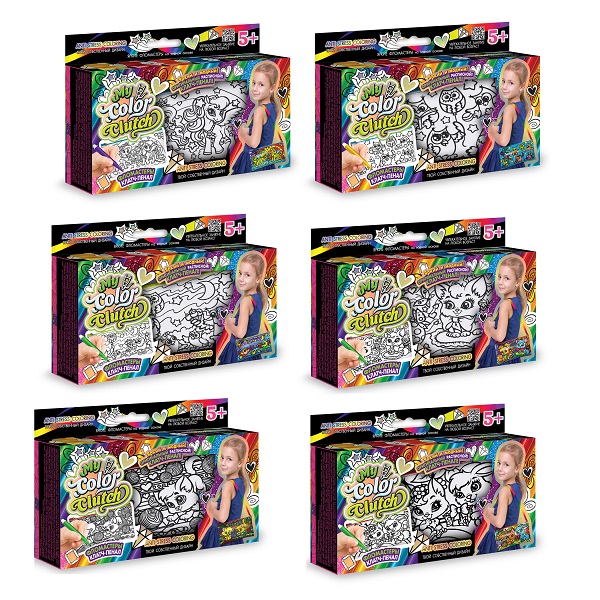 Set de creativitate (My Color Clutch) penar de colorat cu carioci