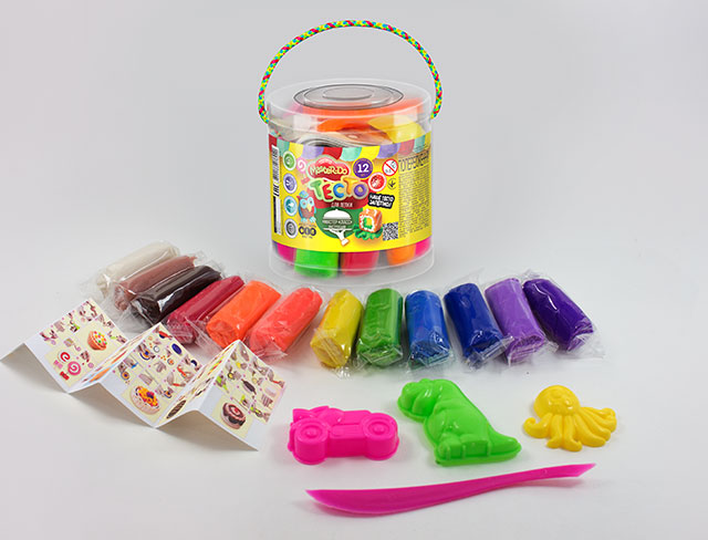 Set de creatie ( Aluat p/u modelare ) caldarusa mica 12culori, 240g