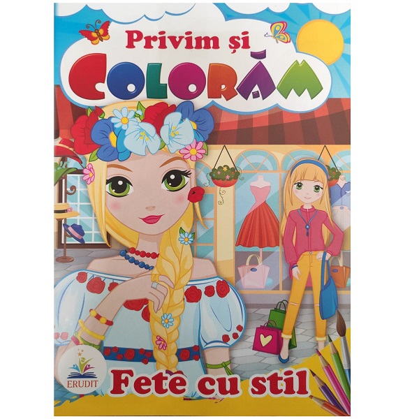 Cumpara  Carti - Privim si coloram - Fete cu stil..