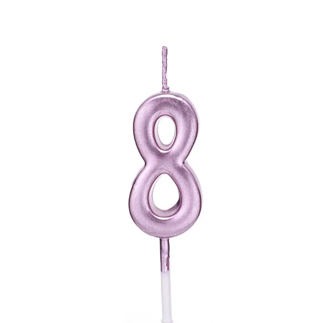 Cumpara  Luminari - Lumanare cifra 8 roz – 55..