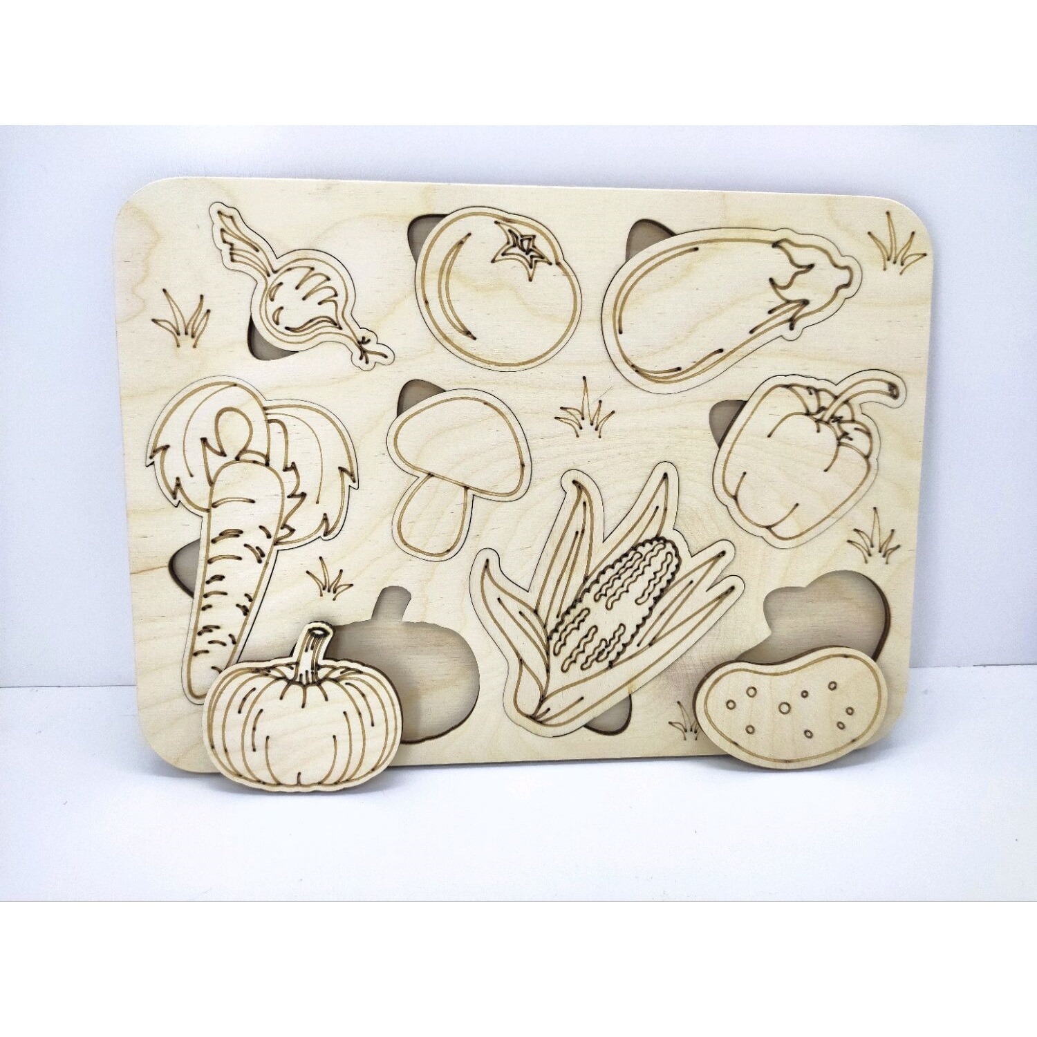 Puzzle din lemn ( LEGUME 1 )