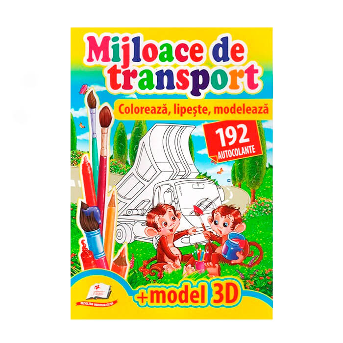 Colorează, lipește, modelează - Mijloace de transport