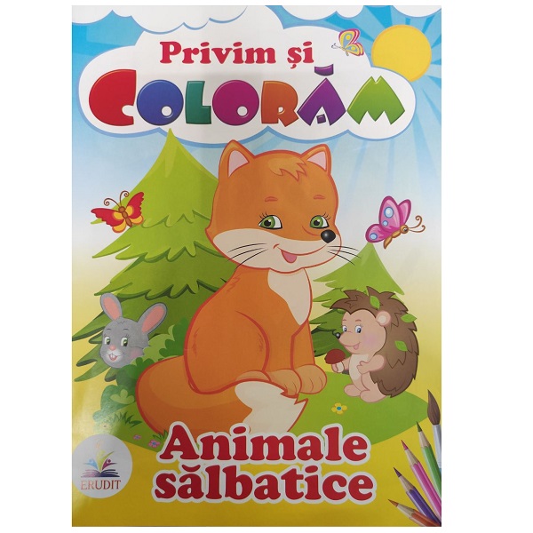 Cumpara  Carti - Privim si coloram - Animale salbatice..